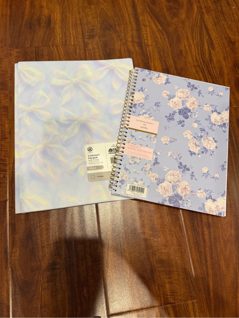 Love Shack Fancy NWT Poly Folder + Spiral Notebook Bundle